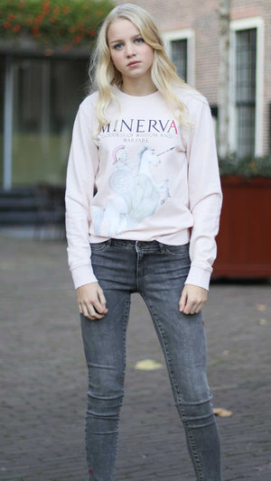 Sweatshirt Goddess Minerva Front, Atelier Astrid & Antoinette
